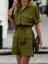 'Dextra' Collared Mini Dress - Celes Fashion